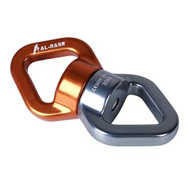 Imagem de Swing giratório 30kN de ruptura dispositivo de polia corda de escalada gira dispositivo giratório para escalada ao ar livre balanço giratório