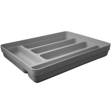 Imagem de Organizador De Talheres Suporte Multiuso De Gavetas Ou Logic Chumbo