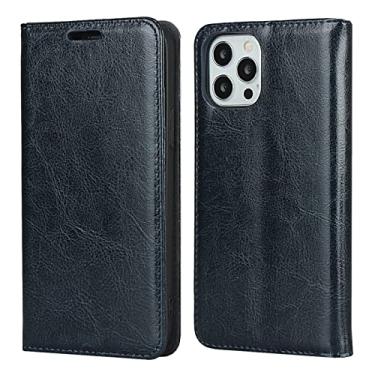 Imagem de GSYH Capa para iPhone 11/11 Pro/11 Pro Max, Capa carteira de couro PU com compartimentos para cartão Kickstand TPU à prova de choque capa protetora magnética fólio capa, azul, 11 pro max 16,5 cm