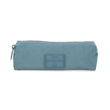 Imagem de Estojo Escolar Up4You Tecido Crinkle Tactel Azul