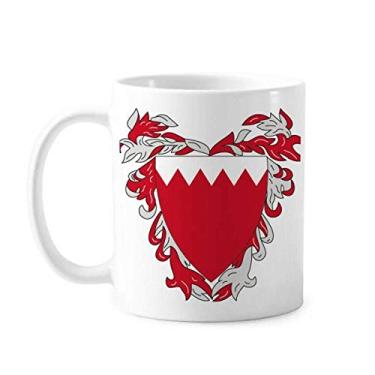 Imagem de Caneca com emblema nacional Manama Bahrain cerâmica café porcelana xícara louça