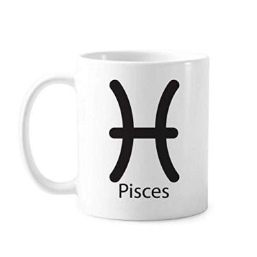 Imagem de Caneca de cerâmica com estampa de constelação de peixes de março cerâmica xícara de porcelana de café