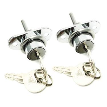 Imagem de XMHF armário de gaveta de liga de zinco para armários e armários com chaves, 2 peças, 19mm