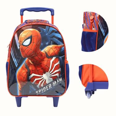 Imagem de Mochila de Rodinha Infantil Tamanho 14 Homem Aranha Xeryus