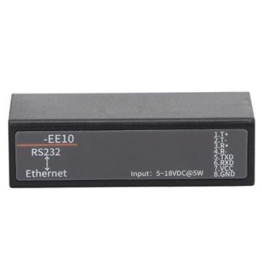 Imagem de RS232 para Ethernet, Servidor Serial para Ethernet DTU Módulo de Comunicação de Mensagens Curtas 5 a 18VDC Módulo RS232 Categoria 6 Cabos Ethernet