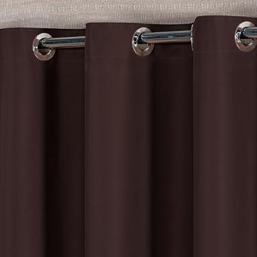 Imagem de Cortina Blackout Grande Luxo Tecido Duplo Quarto Sala Blecaute 100% (2,80mx1,80m, Tabaco)