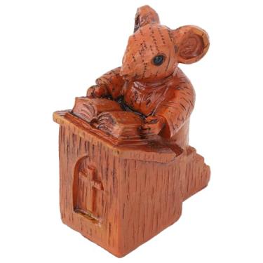 Imagem de Escultura de Rato de Igreja, Linda Estátua de Rato de Igreja Marrom para Lareira