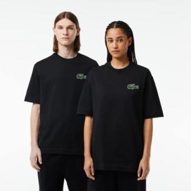 Imagem de Camiseta Lacoste Em Algodão Orgânico Com Modelagem Solta E Crocodilo Grande-Masculino
