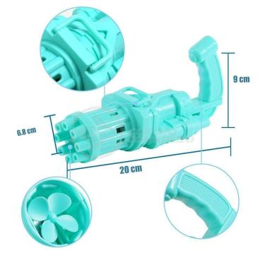 Imagem de Máquina Elétrica Lança Bolhas Sabão Azul
