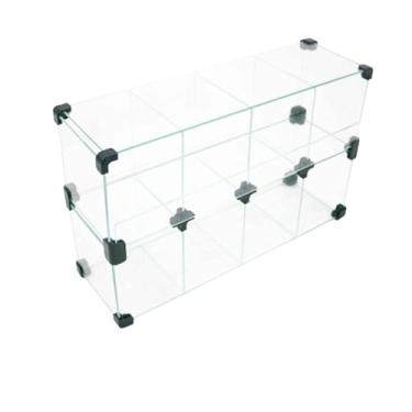 Imagem de Baleiro Expositor Preto de Vidro - 0,50 x 0,30 x 0,15m