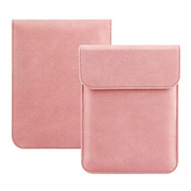 Imagem de HoYiXi Capa universal para Kindle Paperwhite/Colorsoft/Signature Edition 2024-2012 de 15,2 cm, 17,8 cm, capa para leitor de ebook Kobo/Tolino/Pocketbook de 15,2 cm, rosa