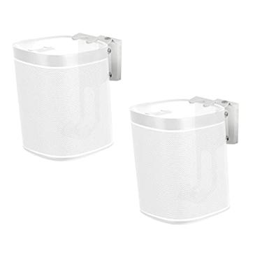 Imagem de Mount Plus SB631 - Par de suporte de parede de alto-falante ajustável para SONOS One, One SL and Play: 1 | Perfil baixo | Suporte de alto-falante ajustável inclinado, giratório e giratório para melhor