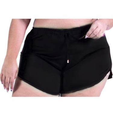 Imagem de Short Plus Size Tactel Soltinho Feminino Praia Piscina-Feminino