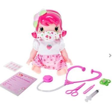 Imagem de Boneca Baby Moranguinho Dodói Com Mascara E Acessorios