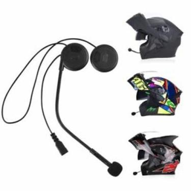 Imagem de Fone C Microfone Para Capacete Motoqueiro Sem Fio Bluetooth - Click