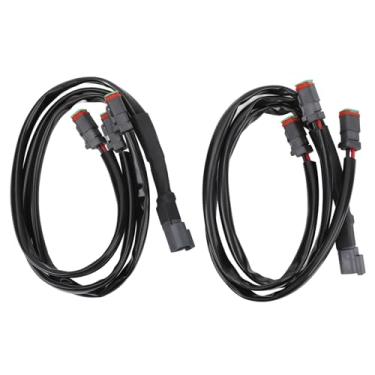 Imagem de Adaptador de Chicote de Fiação 2 Unidades DT Conector de Adaptador de Chicote de Fiação de Alta Potência Resistente Ao Calor para Barra de Luz LED Adaptador de Soquete de Chicote