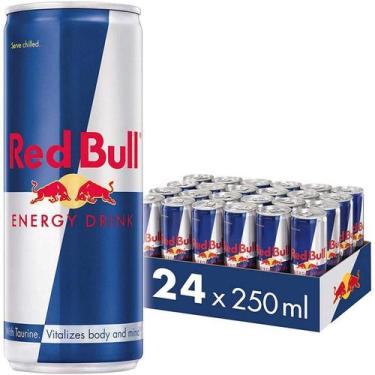 Imagem de Red Bull Energy Drink 24 Latas Energético Gaseificado 250Ml - Geral