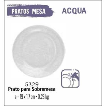 Imagem de Jogo De Prato Acqua 12 Prato Sobremesa - Lanche - Vidro - Duralex 