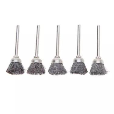 Imagem de Escova de aço cone para micro retífica -5 peças - E-San