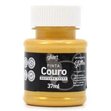 Imagem de Tinta para couro Natural e Sintético Pinta Couro Gliart 37ml, Ouro