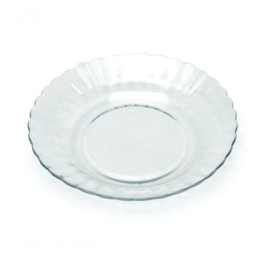 Imagem de Kit Jogo Pratos Fundo Sopa Transparente 10 Peças 22,4cm