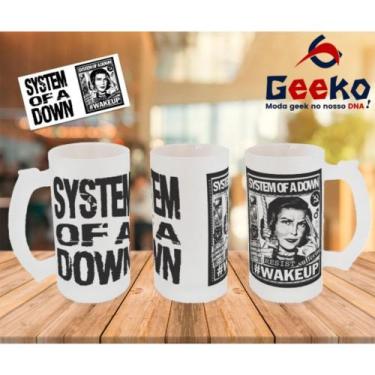 Imagem de Caneca de Chopp System of a Down SOAD Geeko, Jateada, 500ml