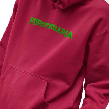 Imagem de Blusa Moletom Masculino Estampado College Fisioterapia em Algodão Fio 