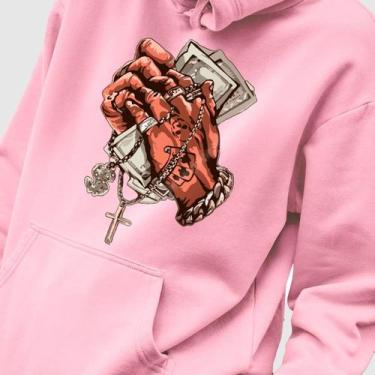 Imagem de Blusa Moletom Genuine Grit Masculina Estampada Algodão 30.1 Blessed Mo