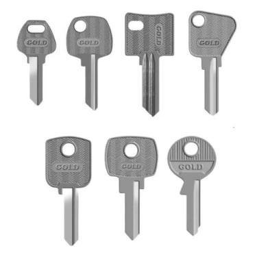 Imagem de Kit Chave Virgem Gold Yale Chaveiro 55 Unidades + 1 Tetra