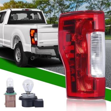 Imagem de GSPSCN Luz traseira do lado do motorista compatível com Ford F-250 F250 F-350 F350 F350 Super Duty conjunto de freio traseiro esquerdo com lâmpadas e chicote HC3Z13405D, HC3Z13405F, FO2800256