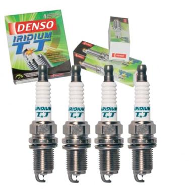 Imagem de 4 peças de velas de ignição DENSO Iridium TT compatíveis com Toyota Tacoma 2.4L 2.7L L4 1995-2004