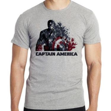 Imagem de Camiseta Capitão América Desintegrando Blusa criança infantil juvenil 