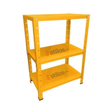 Imagem de Estante de Aço Mini com 3 Prateleiras 45x27cm 45kg Coluna Bipartida Pa