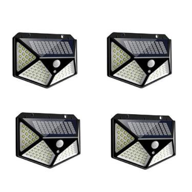 Imagem de Kit 4 Luz Solar Externa Com Sensor de Movimento Decoração Jardim - EMB
