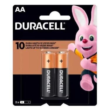 Imagem de Pilha Duracell AA Pequena Alcalina Cartela Com 2 Unidades