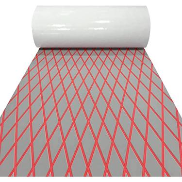 Imagem de LSS laidi Piso de barco, Decking de espuma eva, piso autoadesivo marinho antiderrapante para lancha, pesca, barco, trailer, iate, caiaque, piscina, 294,5 cm/294,5 cm/159 cm/x 94,5 pol