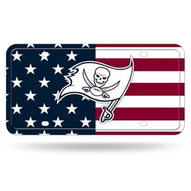 Imagem de Rico Industries NFL Football Tampa Bay Buccaneers USA Metal Auto Tag 15 cm x 30 cm - Ótimo para caminhão/carro/SUV