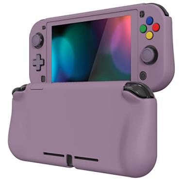 Imagem de PlayVital ZealProtect Protective Case for Nintendo Switch Lite, Ergomomic Grip Hard Cover - Durable Shock-absorbent Anti-Scratch with Screen Protector & Thumb Grip Button Caps, Dark Grayish Violet