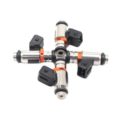 Imagem de Bico injetor de combustível de carro IWP127 compatível com Ford Fiesta Ecosport 1.6L Flex 1.0 compatível com supercarregador Zetec 03-06 IWP-127 50103302 1221551(4PCS)