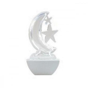 Imagem de Luz Noturna Brasfort Led Lua Branco 127V, Branco, 110V