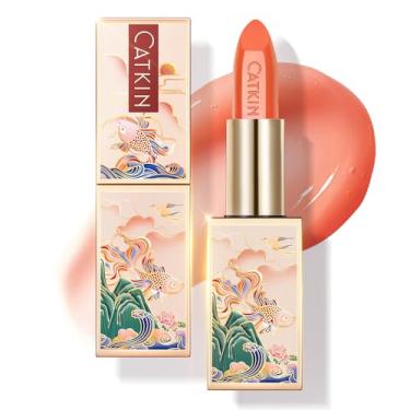 Imagem de Catkin Bálsamo Labial Colorido Sheer Lip Stain Ultra Hidratante Hidratante Labial Chapstick Com Vitamina E Nutritivo Para Lábios Rachados E Secos 0,12 Oz C17 Sunflower - Coral