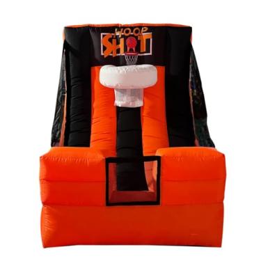 Imagem de FYTEINFLA Jogo De Carnaval Inflável Jogos Esportivos Infláveis Jogo De Tiro Com Cesta De Basquete Com Soprador Para Parque Infantil Escolar/Família/Equipe