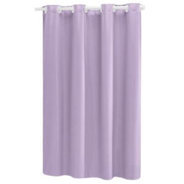 Imagem de Cortina Blackout PVC (Plástico) com UMA FOLHA Corta Luz 100% 1,40M x 1,00M com Ilhós (LILÁS)