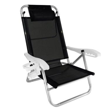 Imagem de Cadeira Reclinável Top Line 5 Posições Com Almofada E Porta Copos - Zaka