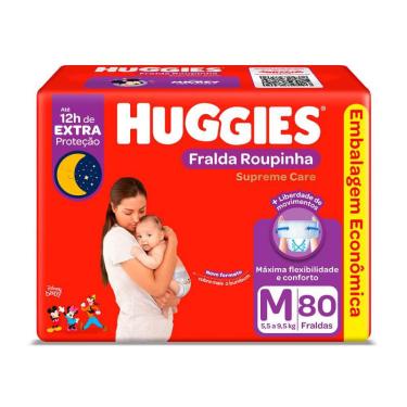 Imagem de Fraldas Huggies Roupinha Supreme Care M 80 Unidades