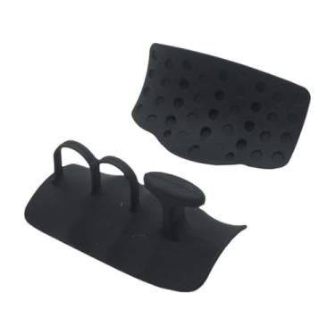 Imagem de Deevoka 1 par de levantamento de peso Gripes Mandal Protetor Equipamento Portátil Ginástica Alta almofadas de aderência para levantamento de peso Calistenia, Preto