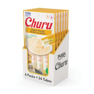 Imagem de Churu Display Para Gato Sabor Frango 24 Tubos de 14g