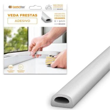 Imagem de Veda Fresta Adesivo 3M de PVC Flexível Vedação de Porta Janela Armário