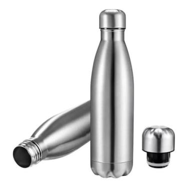 Imagem de Garrafa Térmica de Inox Parede Dupla Prata 500ml