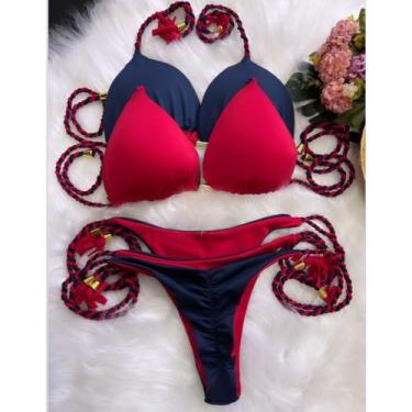 Imagem de Biquini Feminino Luxo Dupla Face Fio Bojo Levanta bumbum Linha Premium